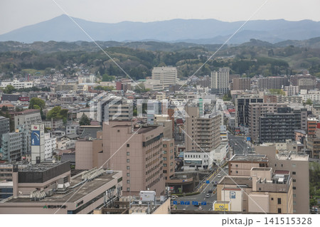 April 27 2026 MORIOKA, JAPAN. Elevated view of urban buildings April 27 2026 MORIOKA, JAPAN. Elevated view of urban buildings 141515328