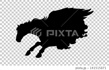 Silhouette of Pegasus in the constellation Pegasus Silhouette of Pegasus in the constellation Pegasus 141515871