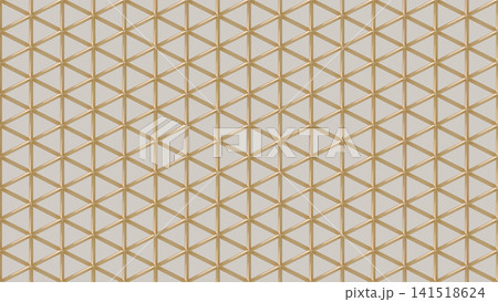 金と生成りの直線幾何学模様 シームレスパターン背景 金と生成りの直線幾何学模様 シームレスパターン背景 141518624