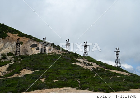 群馬 小串硫黄鉱山 索道跡 群馬 小串硫黄鉱山 索道跡 141518849