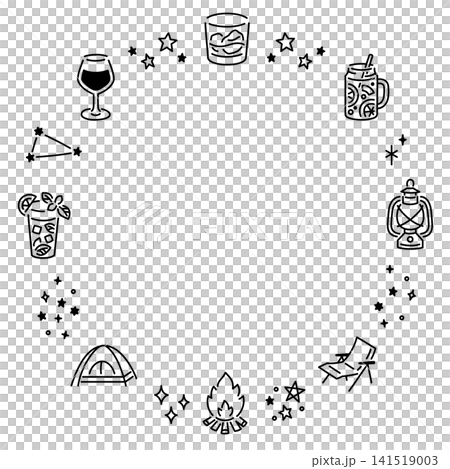 你想在夏季露營旅行的夜晚喝的酒精飲料(框架材料) 你想在夏季露營旅行的夜晚喝的酒精飲料(框架材料) 141519003