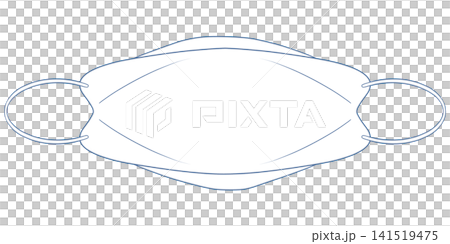 Illustration of a three-dimensional non-woven mask Illustration of a three-dimensional non-woven mask 141519475