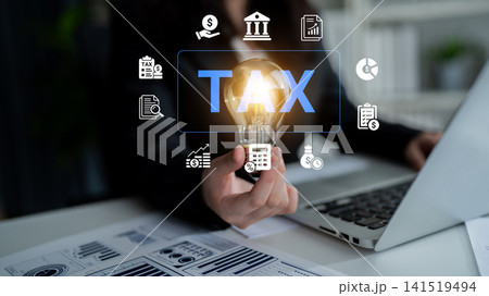 Concept of Taxation and Financial Planning with Light Bulb Idea Symbolizing Innovative Strategies for Managing Tax Responsibilities Cyphers. Concept of Taxation and Financial Planning with Light Bulb Idea Symbolizing Innovative Strategies for Managing Tax Responsibilities Cyphers. 141519494