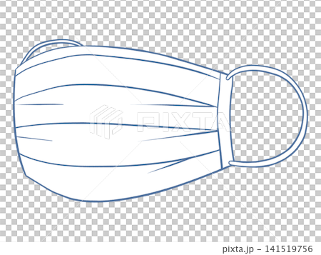 Illustration of non-woven mask Illustration of non-woven mask 141519756