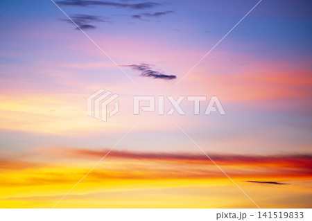 colorful dramatic sky with cloud at sunset 141519833