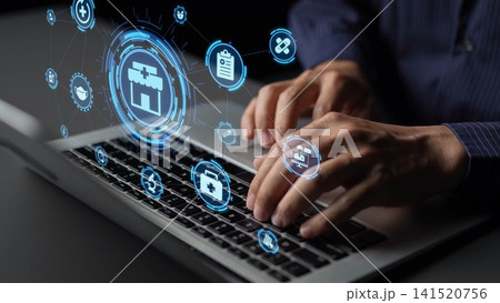 Online pharmacy icons for digital healthcare and medical services Funnel Online pharmacy icons for digital healthcare and medical services Funnel 141520756
