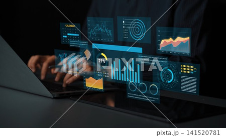 Futuristic Data Analysis with Interactive Graphs and Charts Displayed on a Digital Screen While a Person Types on a Laptop Keyboard. Entropy Futuristic Data Analysis with Interactive Graphs and Charts Displayed on a Digital Screen While a Person Types on a Laptop Keyboard. Entropy 141520781