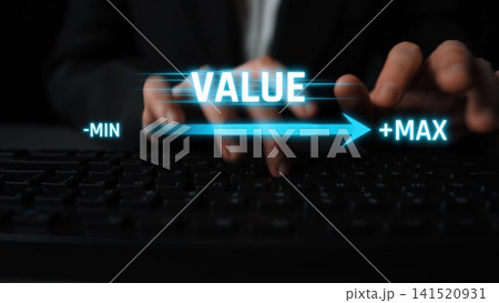 Value slider indicator with glowing bar showing minimum to maximum Marrow Value slider indicator with glowing bar showing minimum to maximum Marrow 141520931
