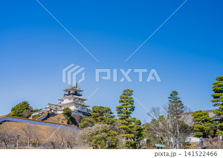 掛川市の掛川城の風景(静岡県) 掛川市の掛川城の風景(静岡県) 141522466