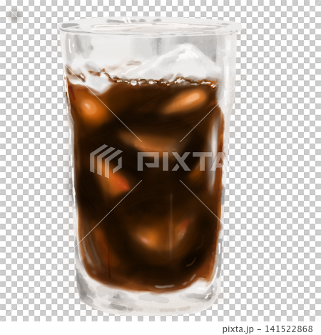 Refreshing Iced Black Coffee 141522868
