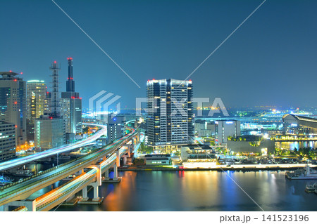 神戸・メリケンパーク周辺の夜景 神戸・メリケンパーク周辺の夜景 141523196