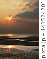 遠浅海岸の夕暮れ 141524201