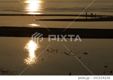 遠浅海岸の夕暮れ 遠浅海岸の夕暮れ 141524226