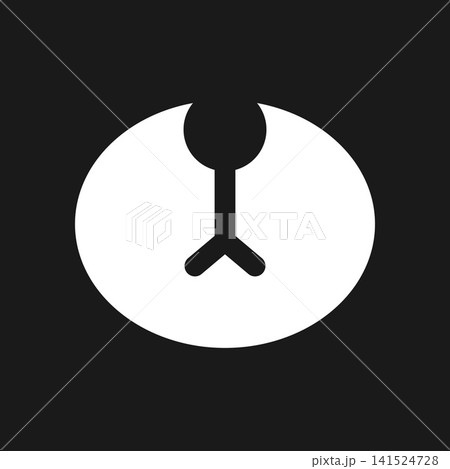 Cute illustration of bear face. Perfect for logo or design element. 141524728