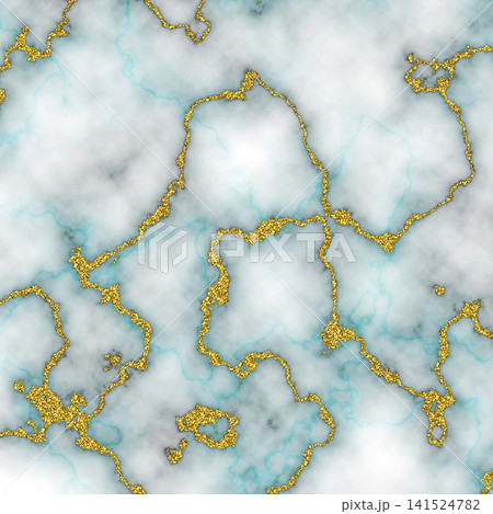 Gold and white abstract Marble texture panoramic Background. 141524782