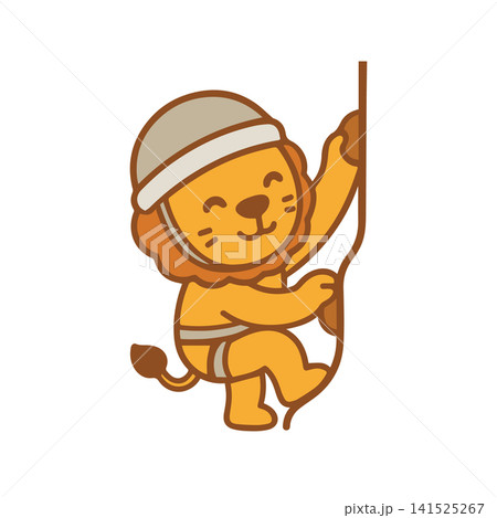 cute lion rock climbing 141525267