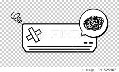 空調故障示意圖(向量圖) 空調故障示意圖(向量圖) 141525467