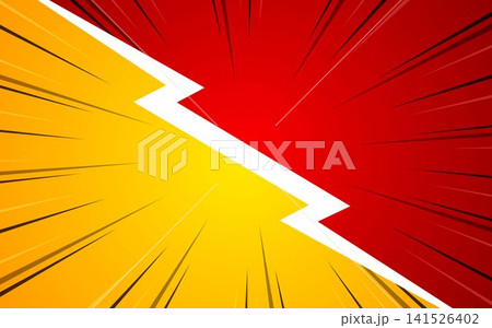 Comic versus cartoon fight template background. vector illustration EPS 10. 141526402