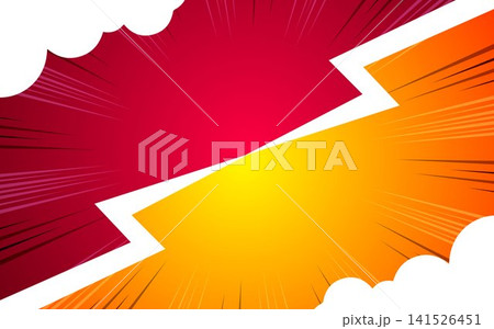 Comic versus cartoon fight template background. vector illustration EPS 10. Comic versus cartoon fight template background. vector illustration EPS 10. 141526451