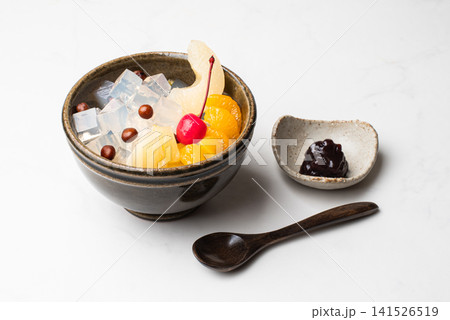 白背景のあんみつ 白背景のあんみつ 141526519