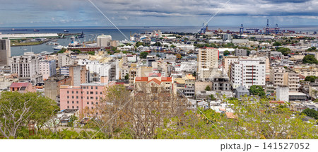 Panoramic Skyline of Port Louis City and Harbor, Mauritius Panoramic Skyline of Port Louis City and Harbor, Mauritius 141527052