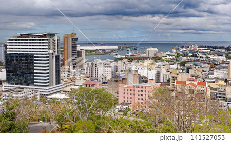 Panoramic Skyline of Port Louis City and Harbor, Mauritius Panoramic Skyline of Port Louis City and Harbor, Mauritius 141527053