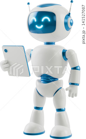 AI chatbot robot 3d render icon 141527087