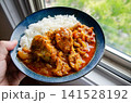 休日のスパイスカレー作り　赤いスパイスカレー 141528192
