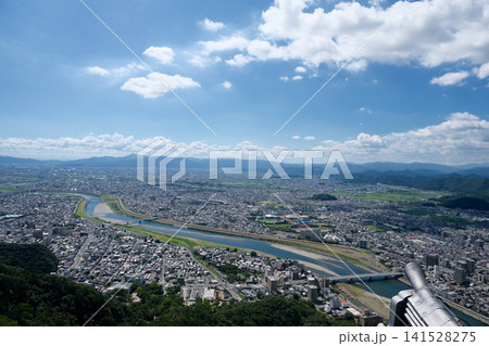 岐阜県岐阜市_岐阜城天守から西側風景8_2025年7月 岐阜県岐阜市_岐阜城天守から西側風景8_2025年7月 141528275