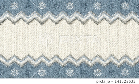 Knitted Christmas Sweater Border Frame Background Knitted Christmas Sweater Border Frame Background 141528633