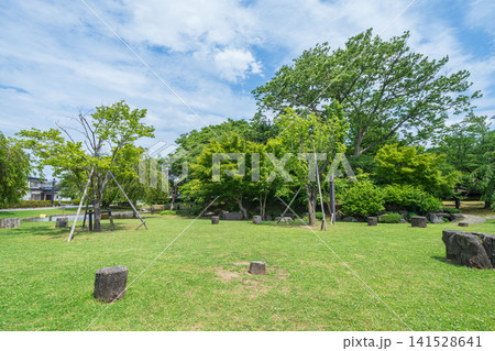 「青森県」新緑の三八城公園の風景 八戸市 「青森県」新緑の三八城公園の風景 八戸市 141528641