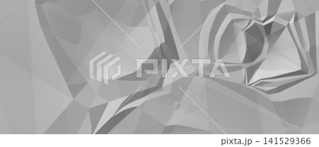 Monochromatic grey crumpled paper texture with dramatic low poly angular shadows and creases Monochromatic grey crumpled paper texture with dramatic low poly angular shadows and creases 141529366