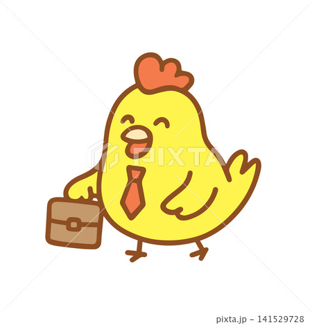 cute chicken as a businessman cute chicken as a businessman 141529728