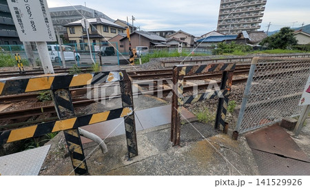 住宅地にある第3種踏切 住宅地にある第3種踏切 141529926