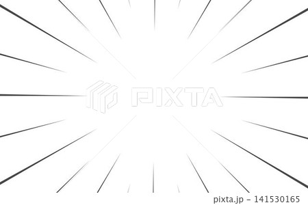 Radial lines background for comic books. Manga speed frame, superhero action, explosion background. Vector illustration 141530165