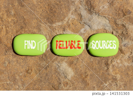 Find reliable sources words symbol. Concept words Find reliable sources on beautiful green stones. Beautiful stone background. Business find reliable sources concept. Copy space. Find reliable sources words symbol. Concept words Find reliable sources on beautiful green stones. Beautiful stone background. Business find reliable sources concept. Copy space. 141531303