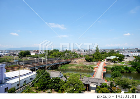 愛知県清須市_清洲城から西側風景8_2025年7月 愛知県清須市_清洲城から西側風景8_2025年7月 141531381