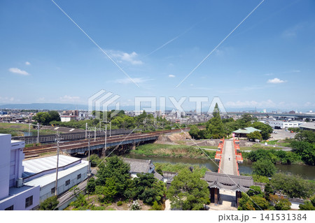 愛知県清須市_清洲城から西側風景11_2025年7月 愛知県清須市_清洲城から西側風景11_2025年7月 141531384