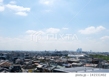愛知県清須市_清洲城から南東側風景4_2025年7月 愛知県清須市_清洲城から南東側風景4_2025年7月 141531402