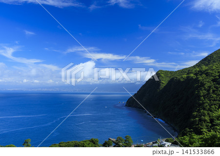 西伊豆から見た駿河湾と富士山 西伊豆から見た駿河湾と富士山 141533866