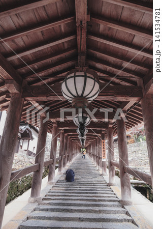 [長谷寺]奈良の山奥にあるお寺の風景 141534781