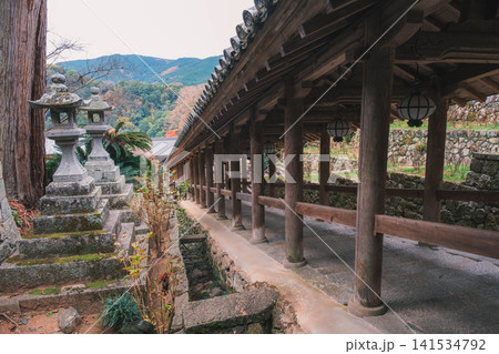[長谷寺]奈良の山奥にあるお寺の風景 141534792