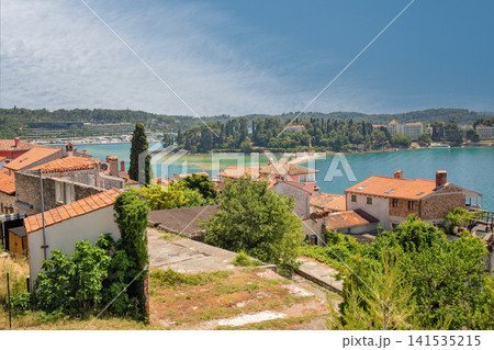 Rooftop view over historic old town in Rovinj, Croatia. Rooftop view over historic old town in Rovinj, Croatia. 141535215