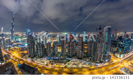 Dubai Sheikh Zayed Road day to night timelapse near Dubai Downtown Closer Look shows the density of these roads Dubai Sheikh Zayed Road day to night timelapse near Dubai Downtown Closer Look shows the density of these roads 141536131