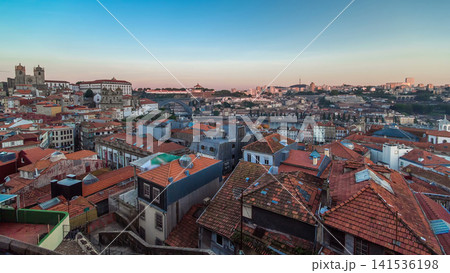 Sunset time, shadow covering Douro riverside with the Dom Luiz bridge timelapse, Porto , Portugal. Sunset time, shadow covering Douro riverside with the Dom Luiz bridge timelapse, Porto , Portugal. 141536198