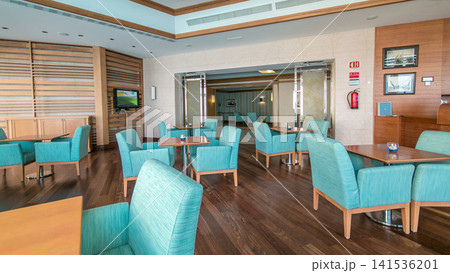 New and clean luxury restaurant in european style timelapse hyperlapse 141536201