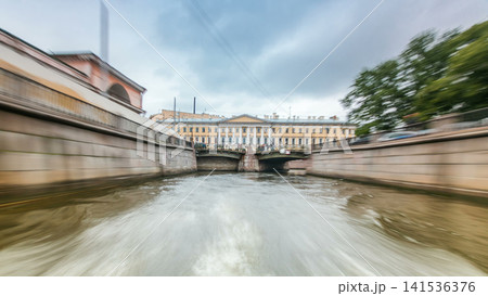 River trips on canals of St. Petersburg Russia timelapse hyperlapse River trips on canals of St. Petersburg Russia timelapse hyperlapse 141536376