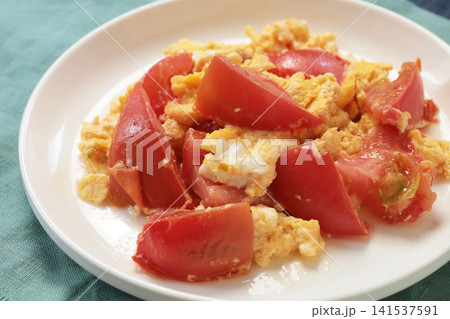 トマトと卵の炒め物 トマトと卵の炒め物 141537591