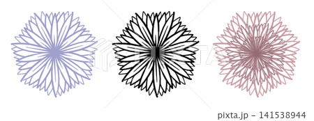 It is a line drawing of a flower in full bloom. It is a line drawing of a flower in full bloom. 141538944