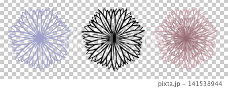 It is a line drawing of a flower in full bloom. It is a line drawing of a flower in full bloom. 141538944